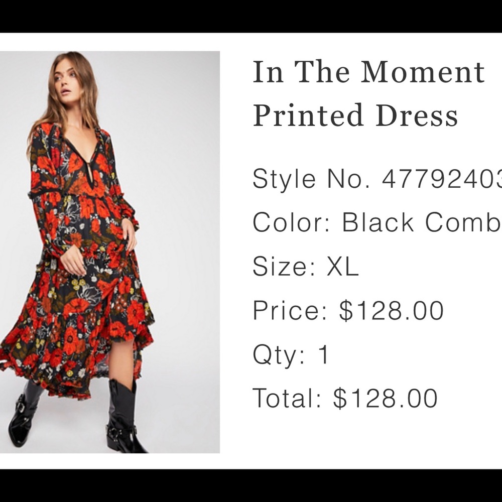 Free People- In the Moment Dress